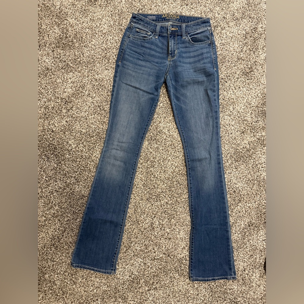 Arizona Jean Company mid rise bootcut jeans